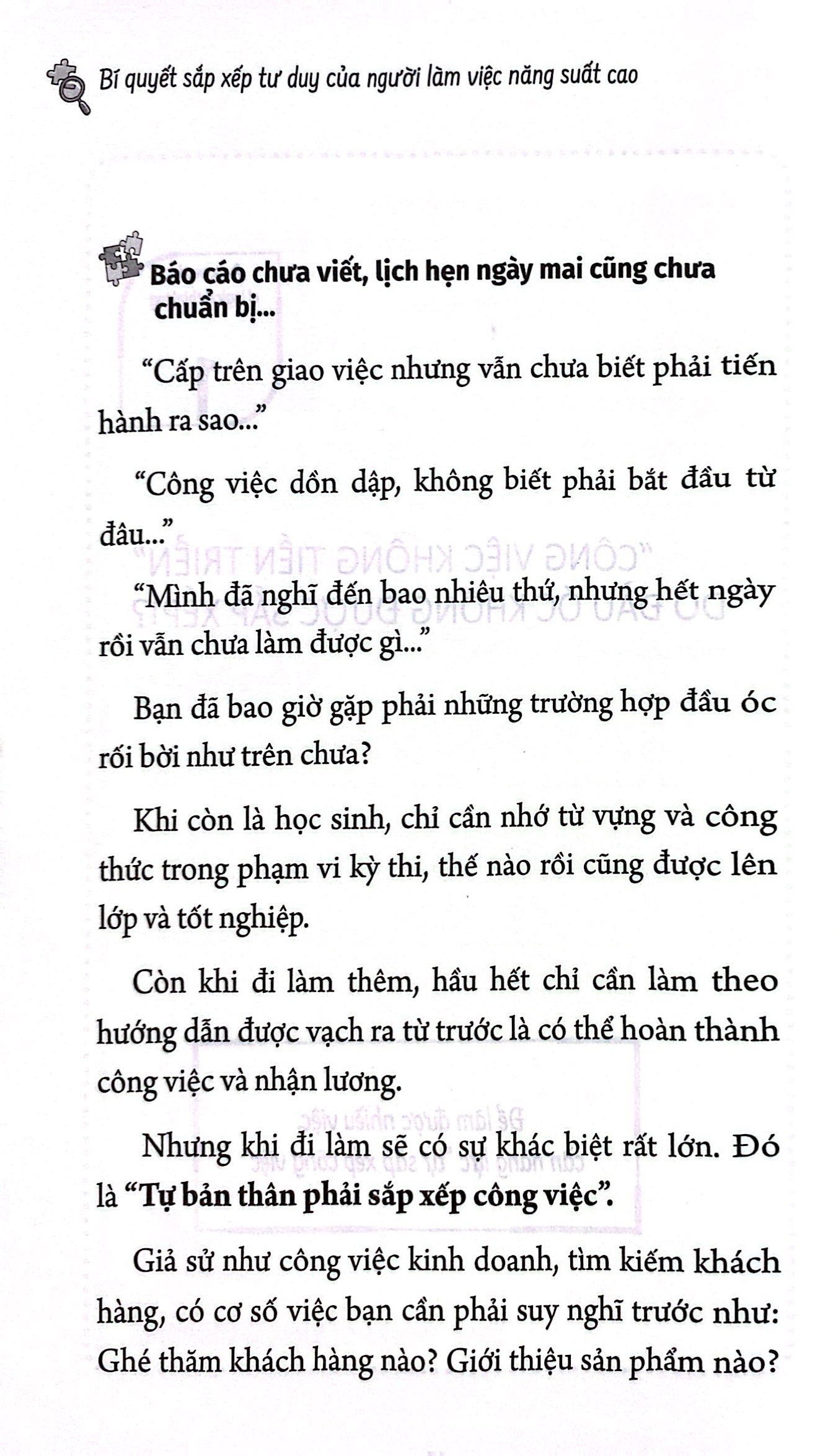 những điều công ty không dạy bạn - bí quyết sắp xếp tư duy của người làm việc năng suất cao