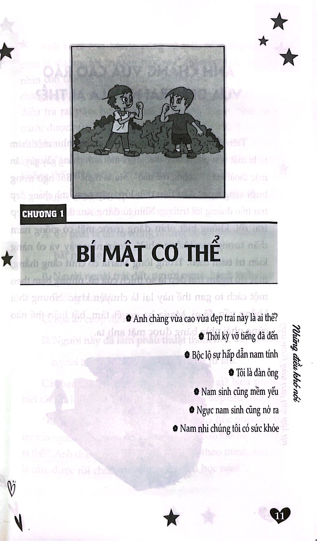 những điều khó nói - cẩm nang bạn trai tuổi dậy thì