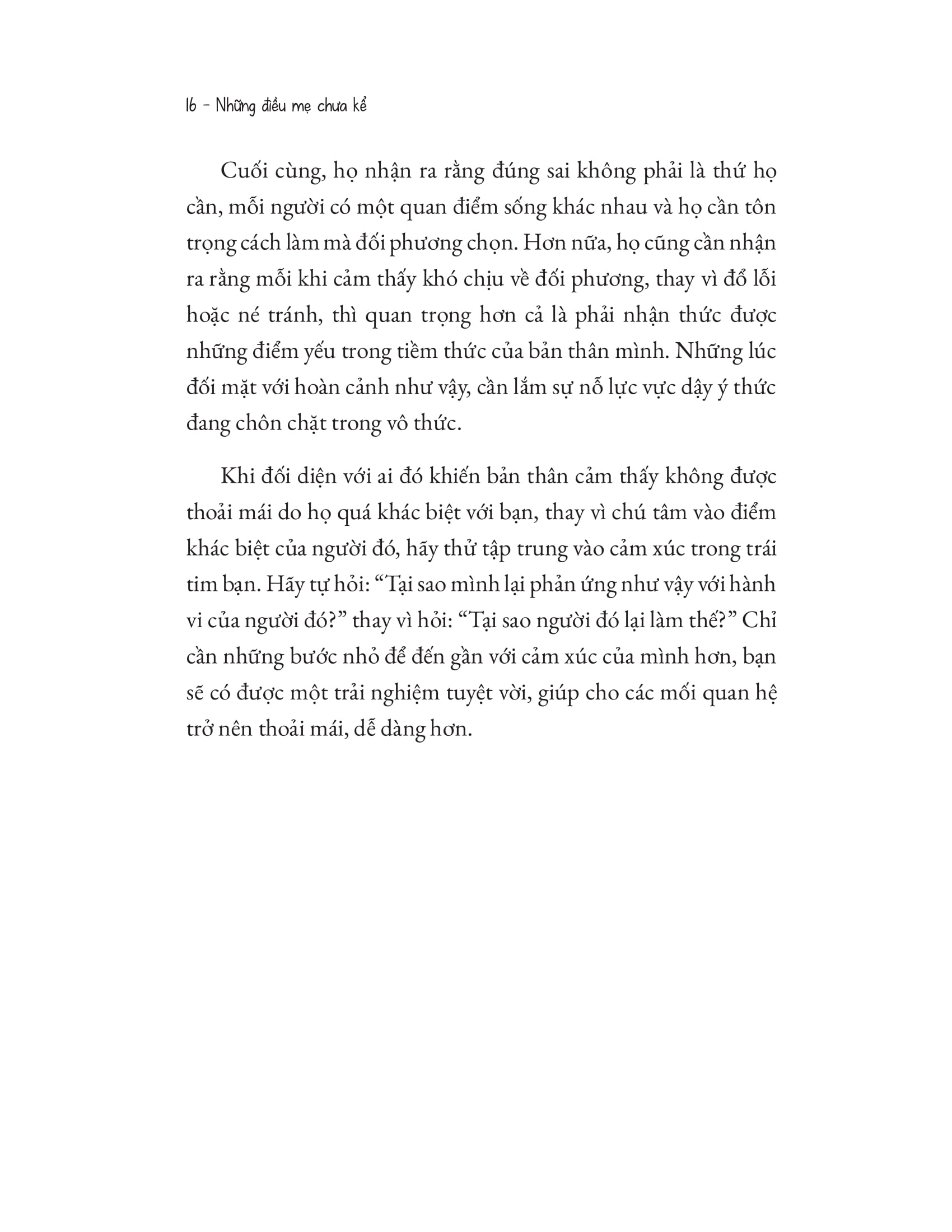 những điều mẹ chưa kể