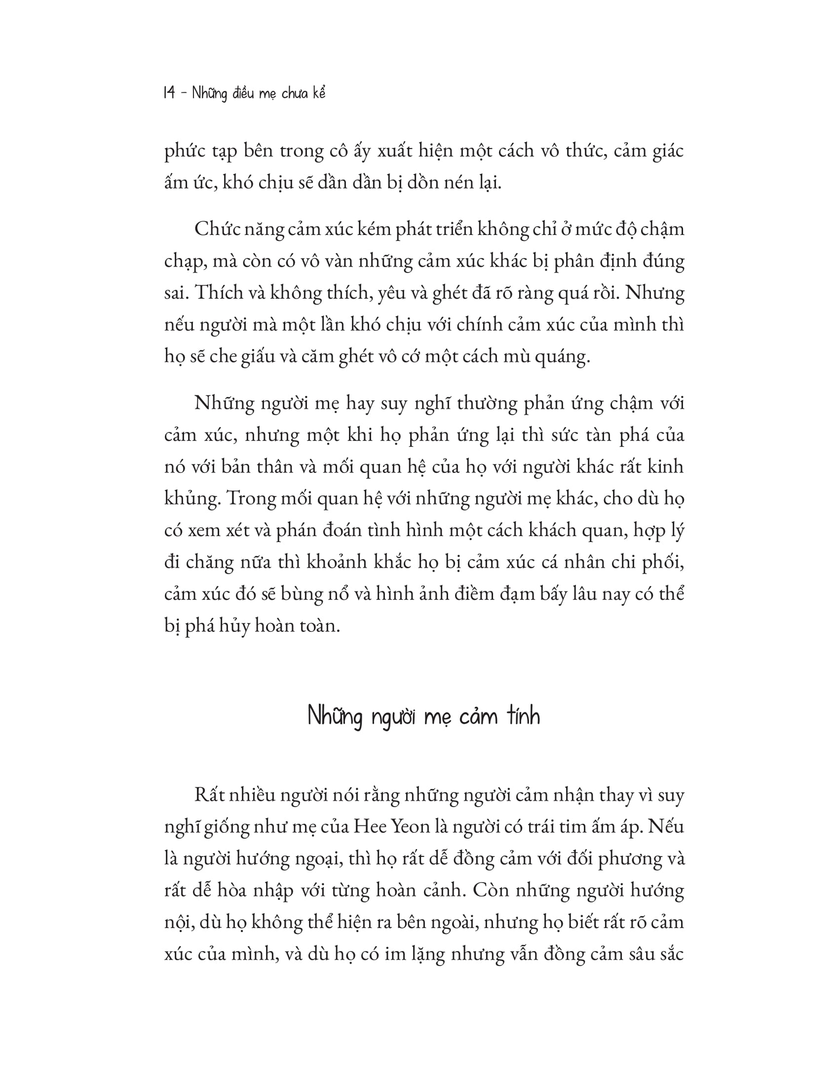 những điều mẹ chưa kể