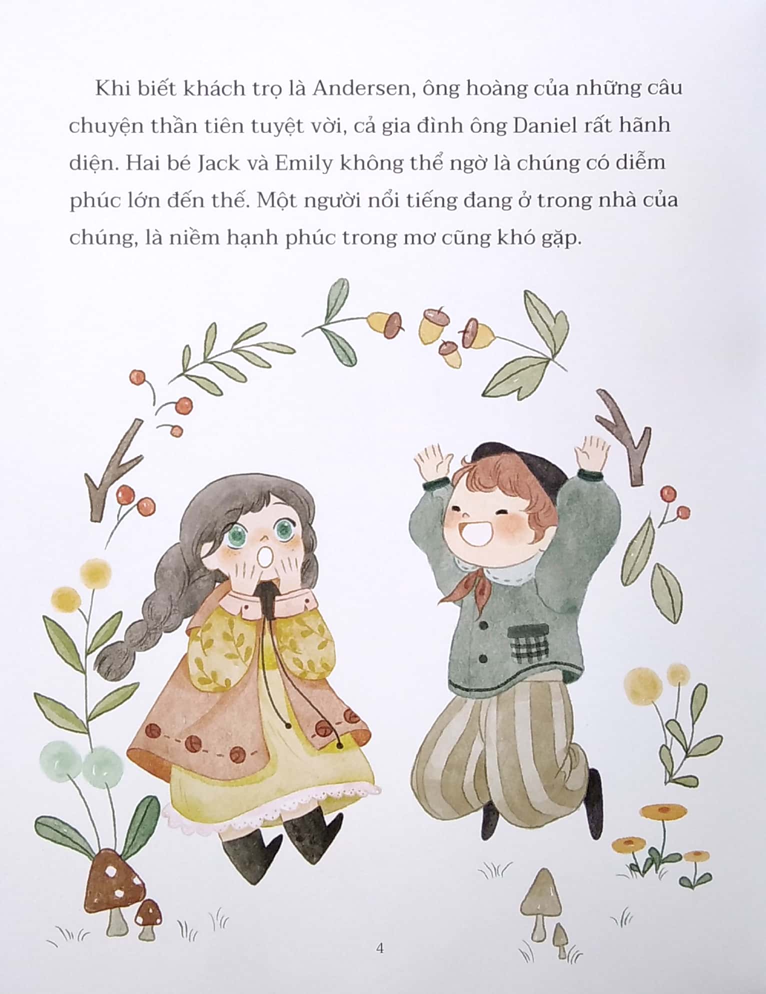 những đóa hồng bạch dâng tặng andersen