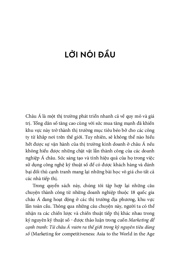 những đối thủ châu á: marketing để cạnh tranh trong kỷ nguyên tiêu dùng số