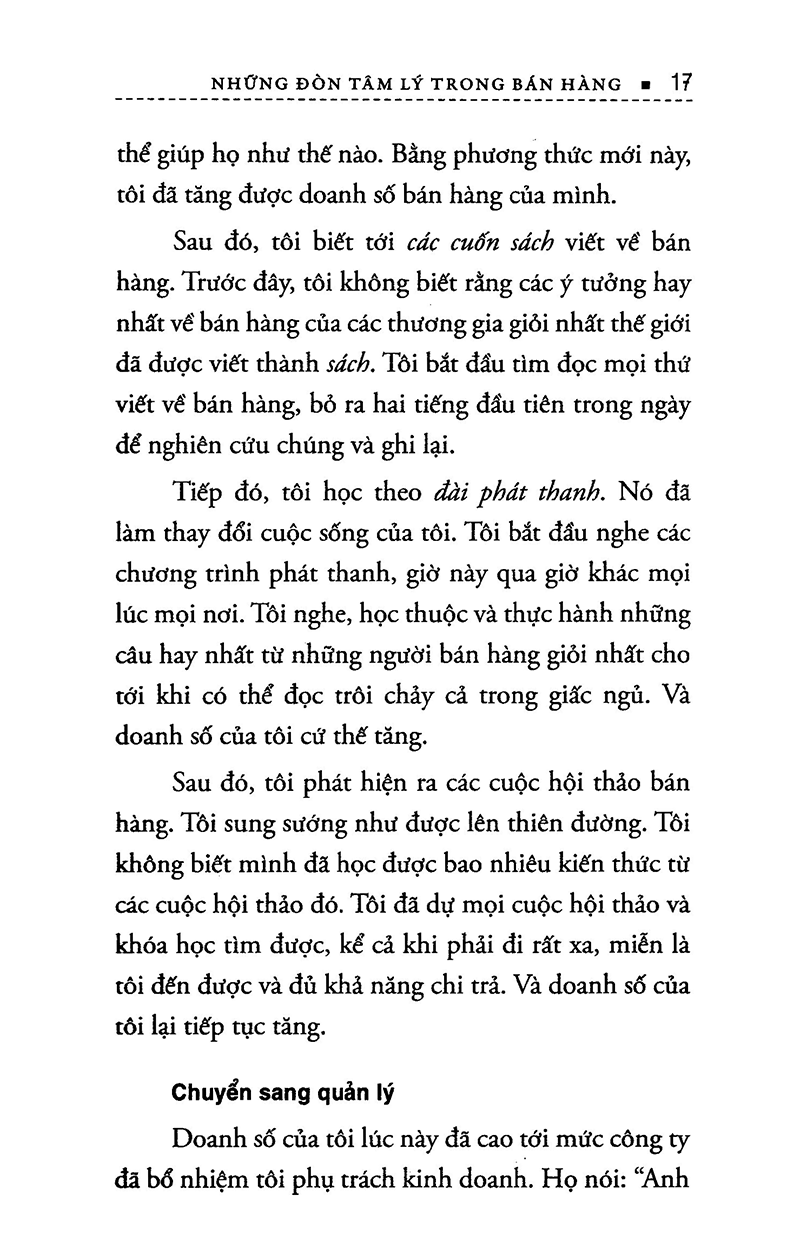 những đòn tâm lý trong bán hàng (tái bản)