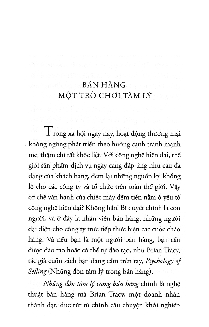 những đòn tâm lý trong bán hàng (tái bản)