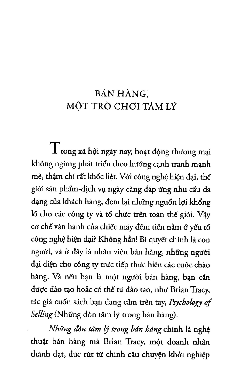 những đòn tâm lý trong bán hàng (tái bản)