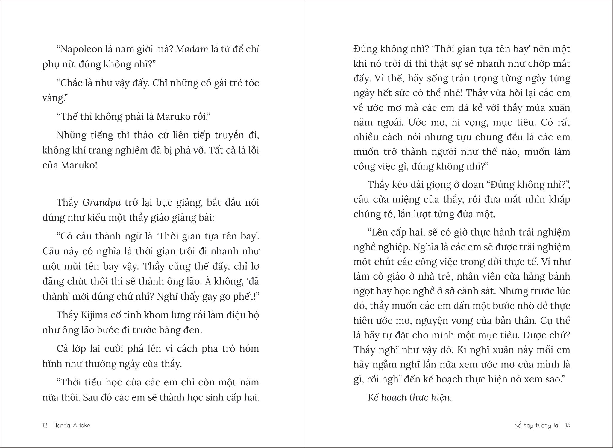 những dòng chữ màu nhiệm - sổ tay tương lai