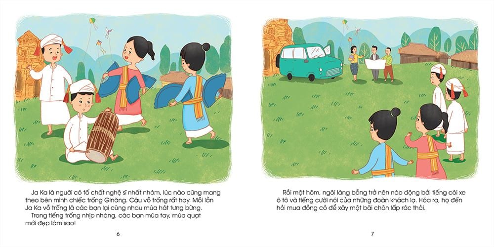 những đứa trẻ hạnh phúc - cánh đồng hoa - bạn nhỏ dân tộc chăm (tái bản 2024)