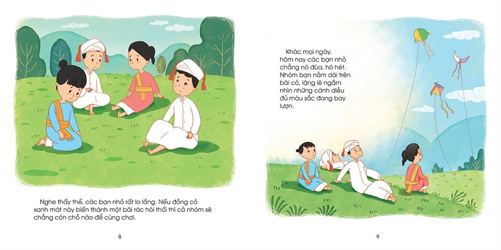 những đứa trẻ hạnh phúc - cánh đồng hoa - bạn nhỏ dân tộc chăm (tái bản 2024)