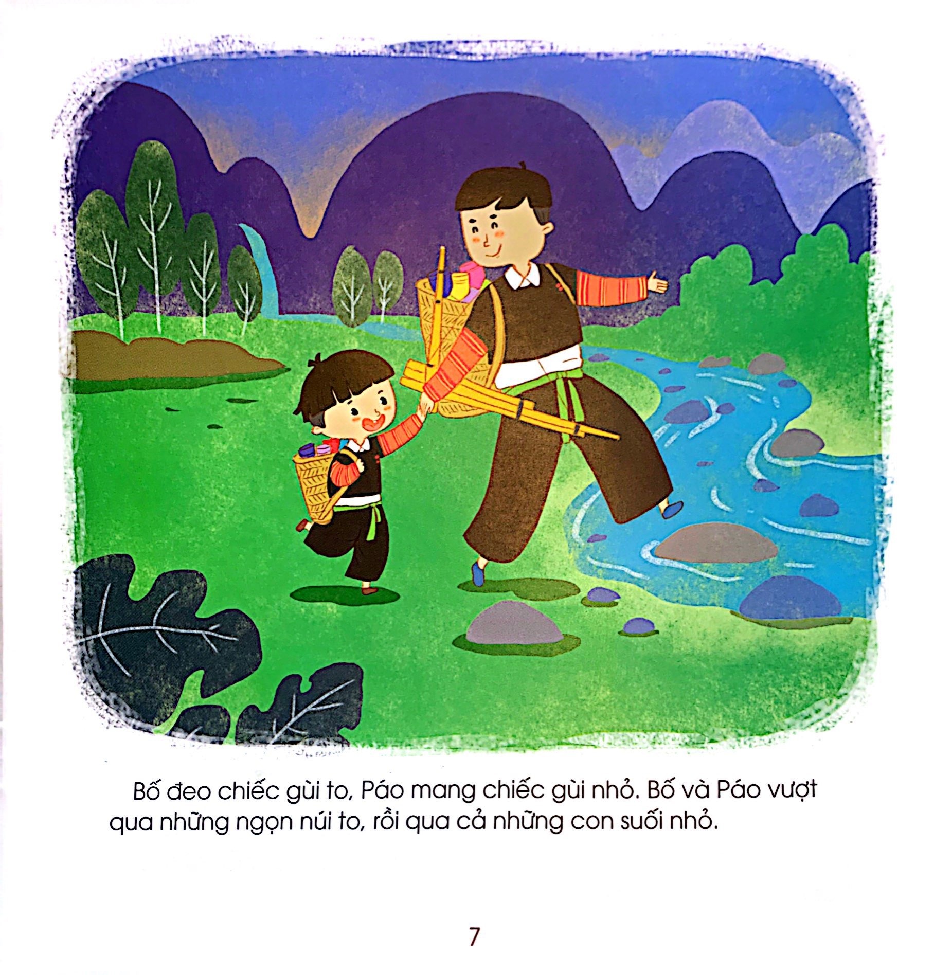 những đứa trẻ hạnh phúc - páo đi chợ phiên - bạn nhỏ dân tộc mông (tái bản 2024)