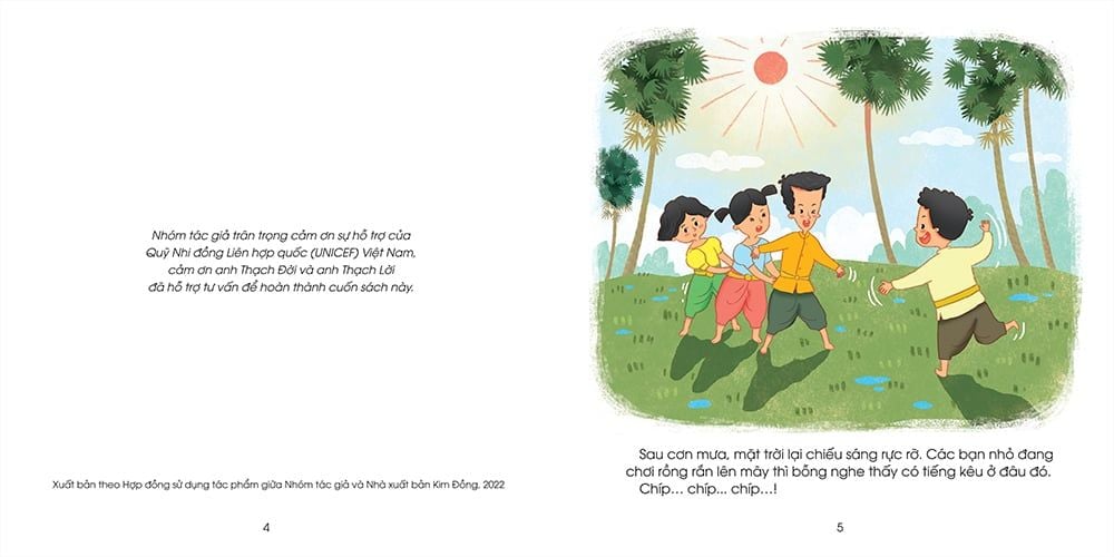 những đứa trẻ hạnh phúc - tổ chim non - bạn nhỏ dân tộc khmer (tái bản 2024)