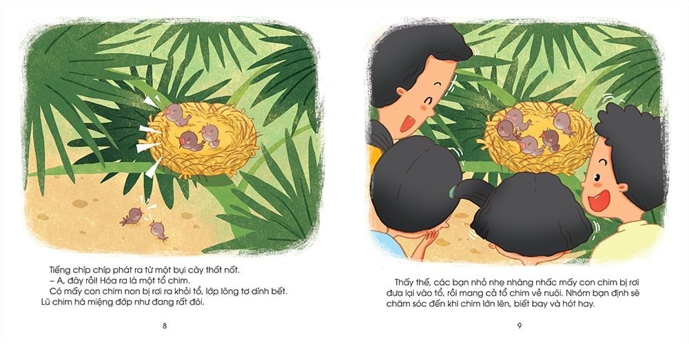 những đứa trẻ hạnh phúc - tổ chim non - bạn nhỏ dân tộc khmer (tái bản 2024)