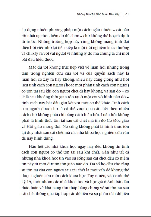 những đứa trẻ nhớ được tiền kiếp