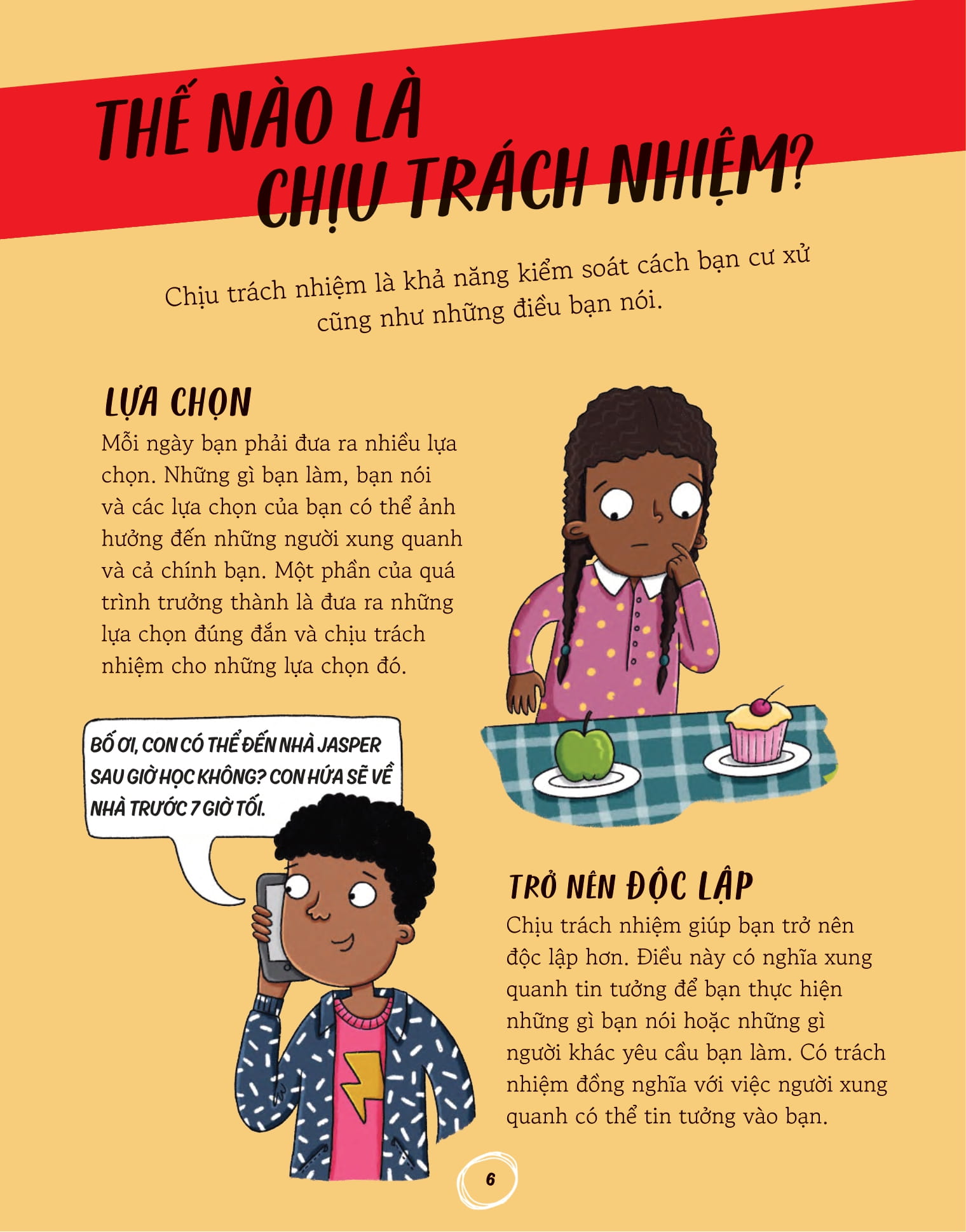 những đứa trẻ tự tin - đón nhận trách nhiệm