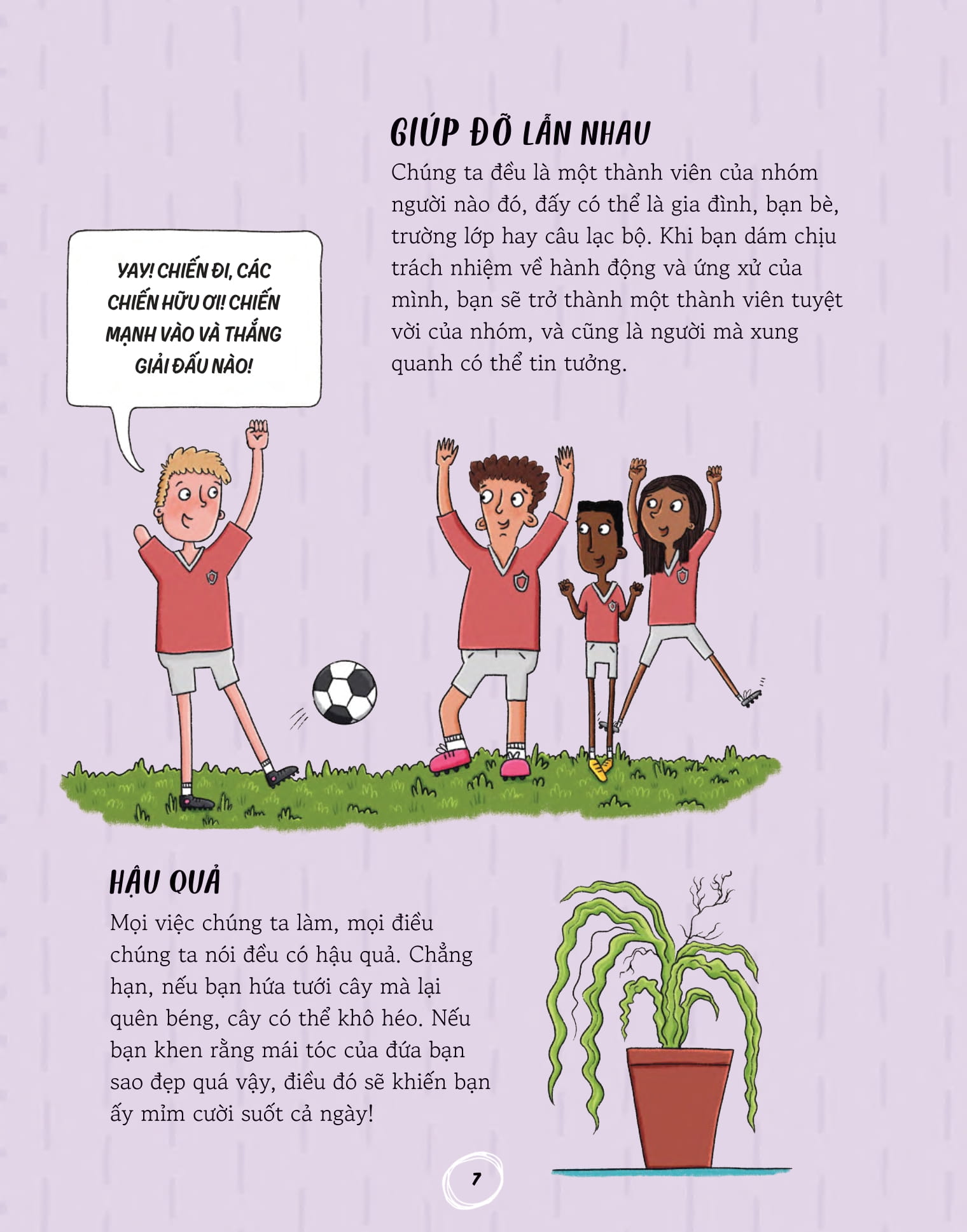 những đứa trẻ tự tin - đón nhận trách nhiệm