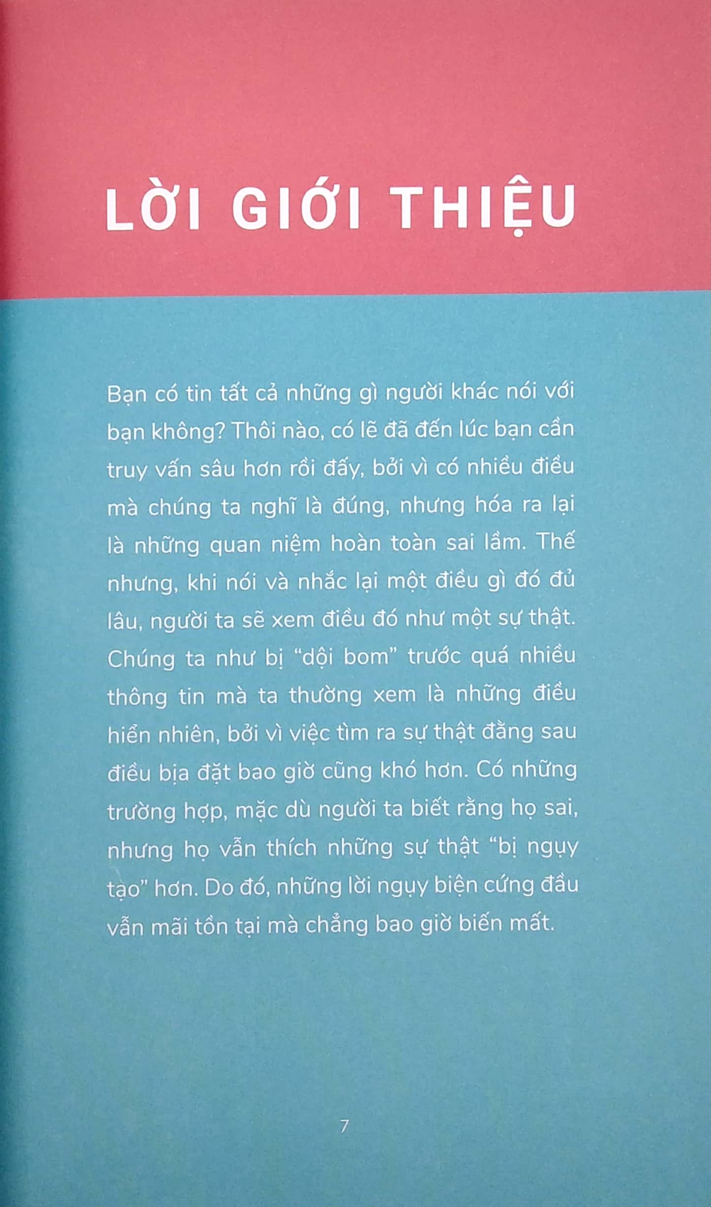 những gì bạn nghĩ mình biết đều sai