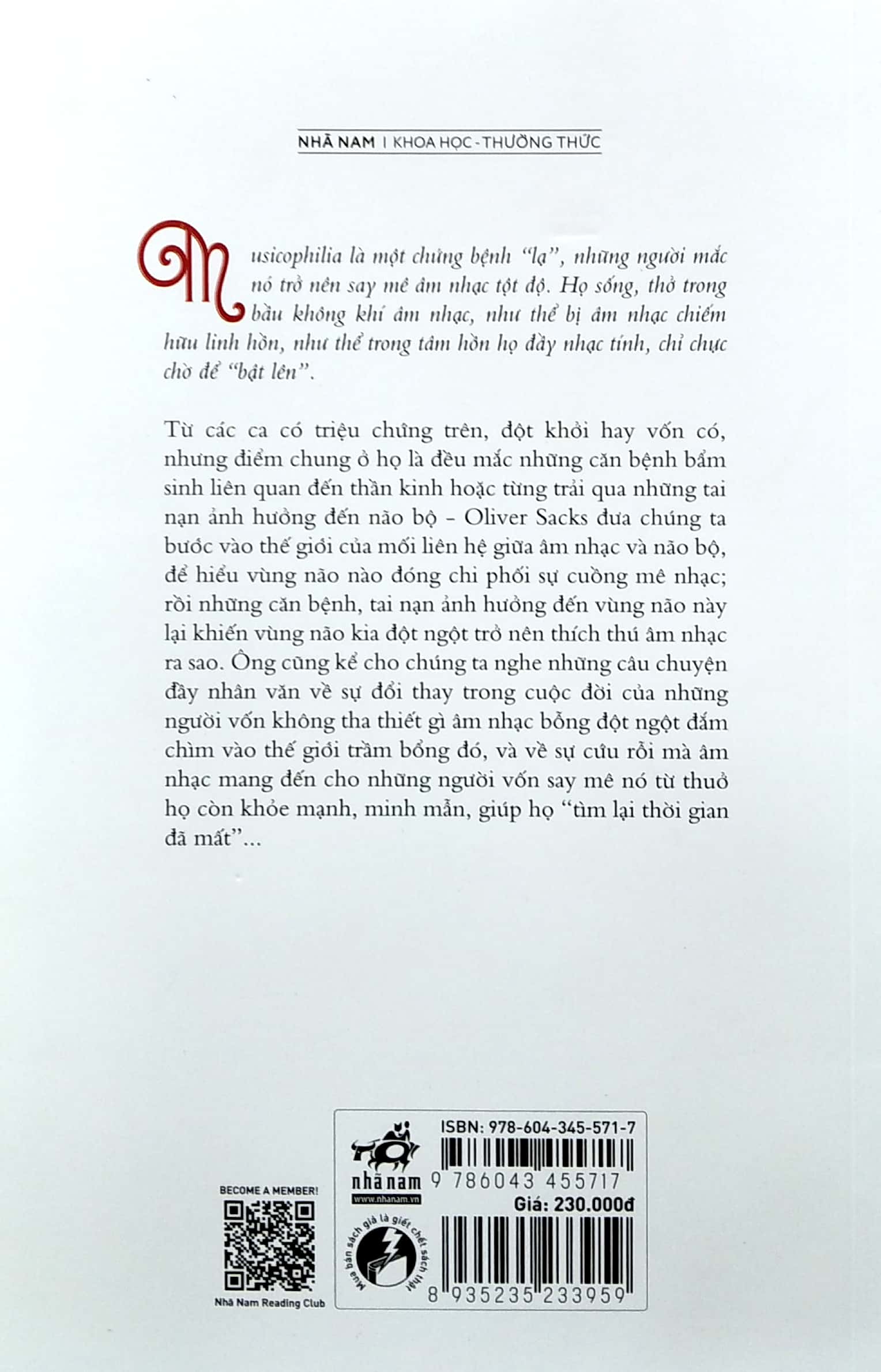những kẻ cuồng nhạc musicophilia - câu chuyện về âm nhạc và não bộ