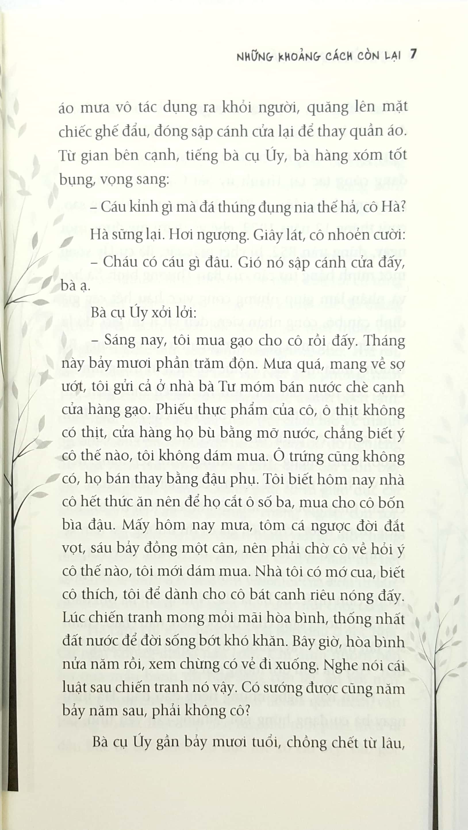 những khoảng cách còn lại