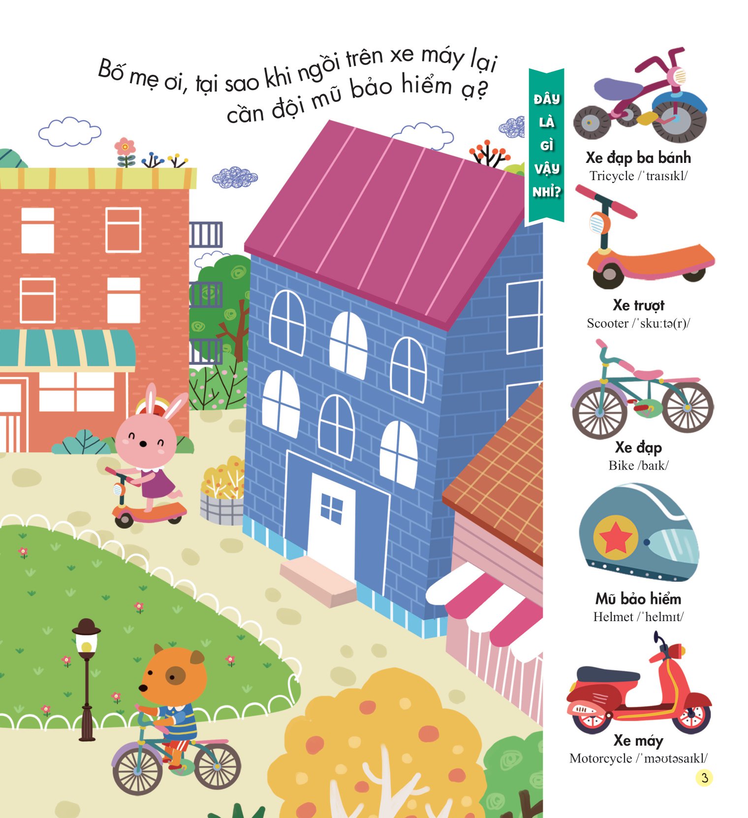 những kiến thức đầu đời cho bé - phương tiện giao thông