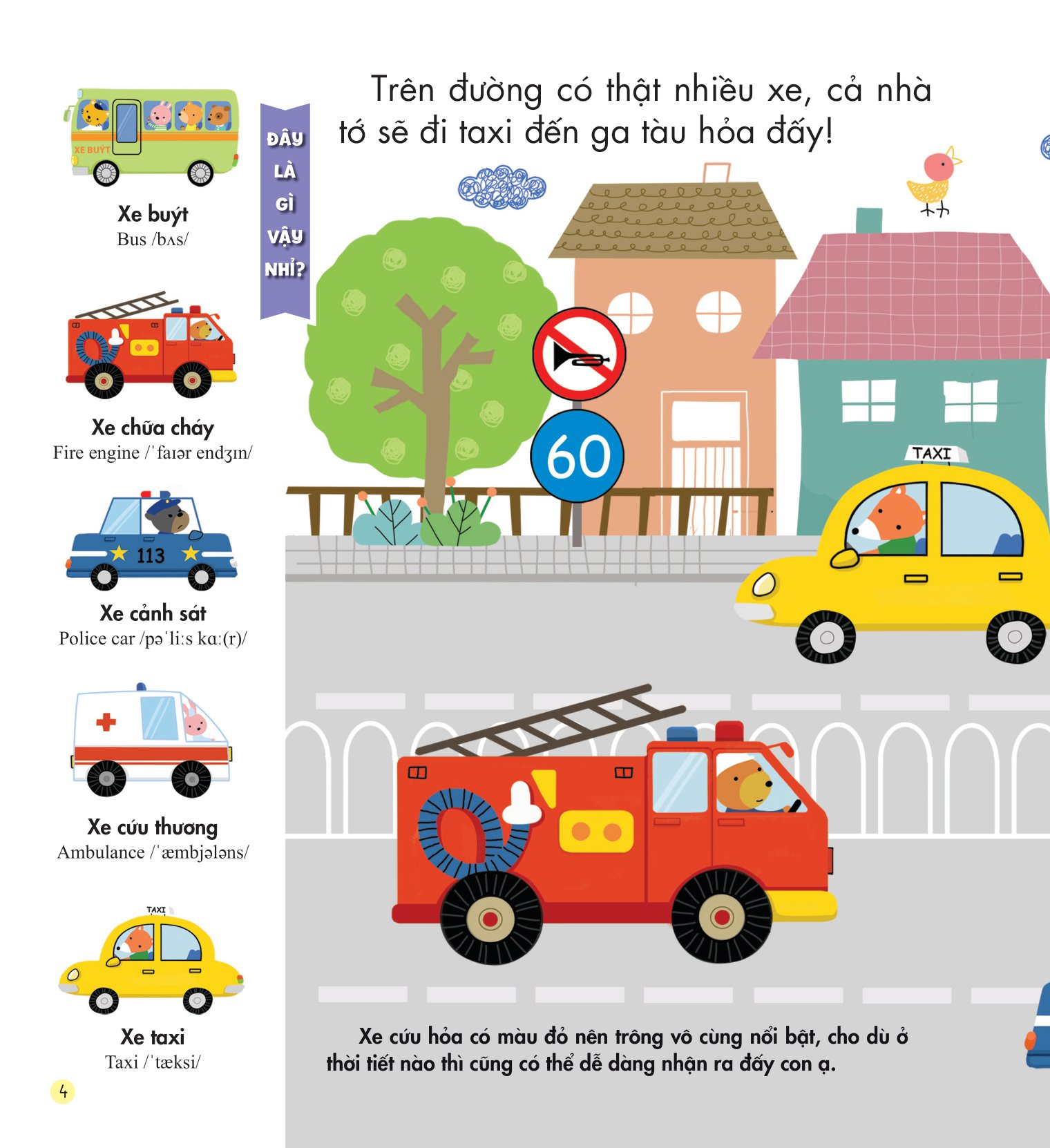 những kiến thức đầu đời cho bé - phương tiện giao thông