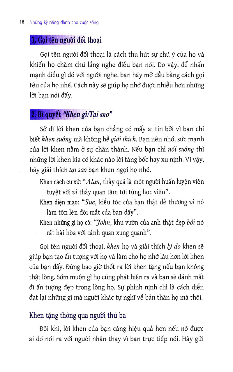 những kỹ năng dành cho cuộc sống