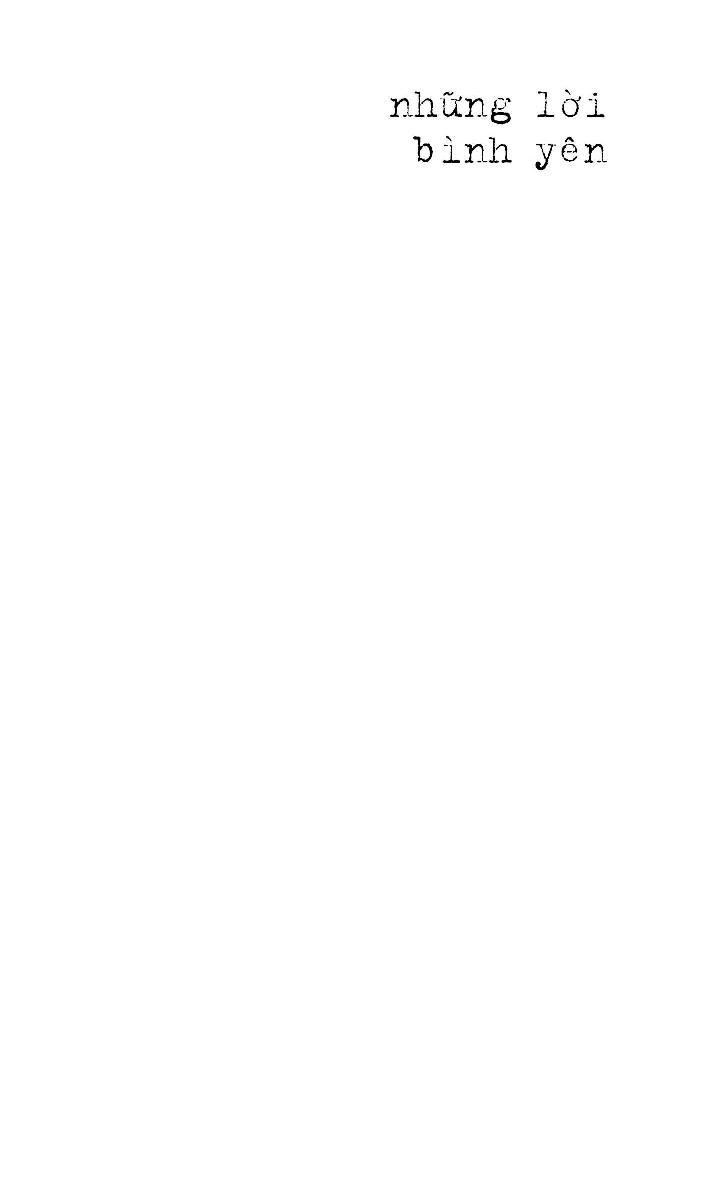 những lời bình yên