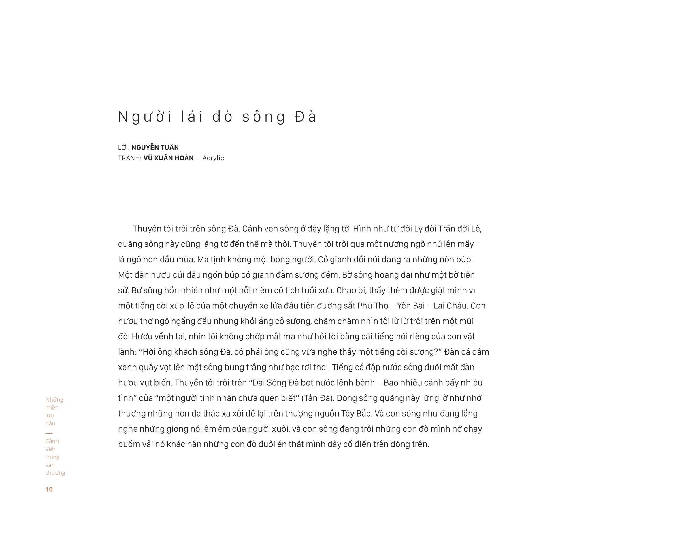 những miền lưu dấu - cảnh việt trong văn chương