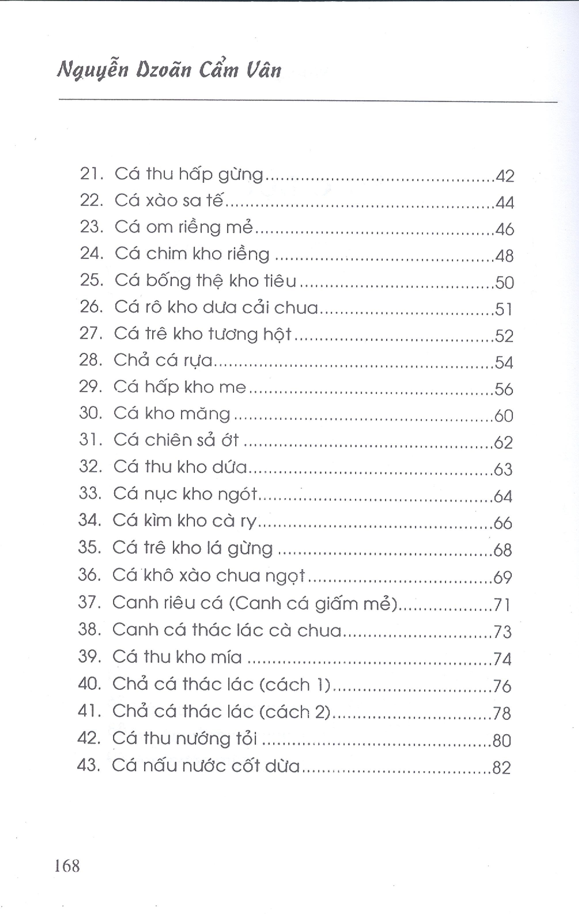 những món ăn chế biến từ cá