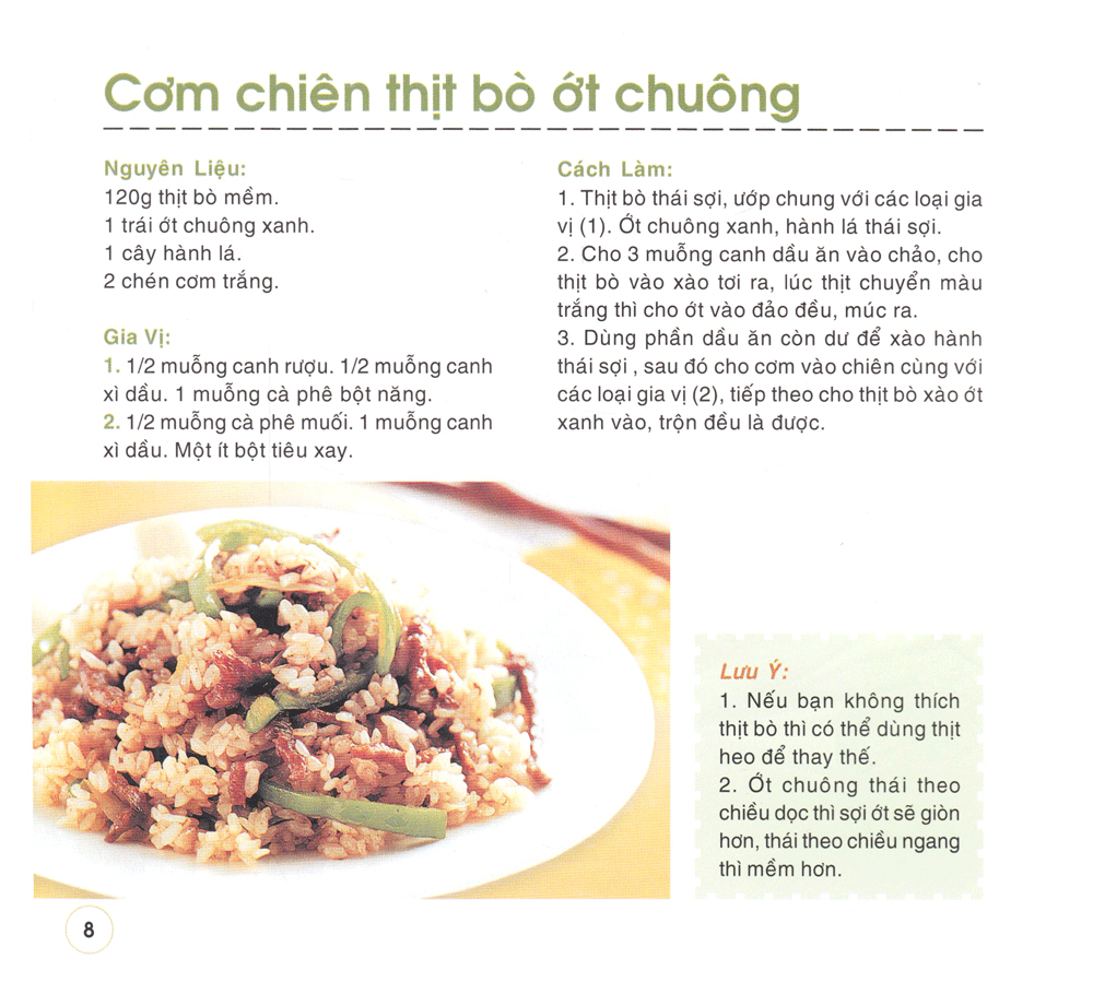 những món cơm đặc sắc (tái bản)