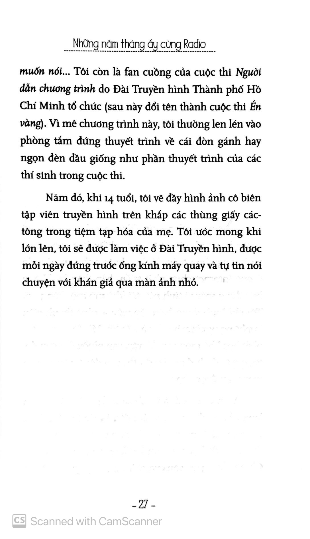 những năm tháng ấy cùng radio