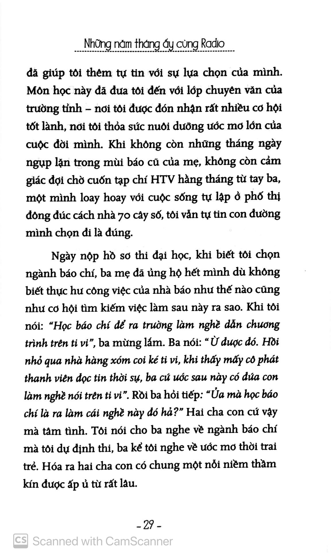 những năm tháng ấy cùng radio