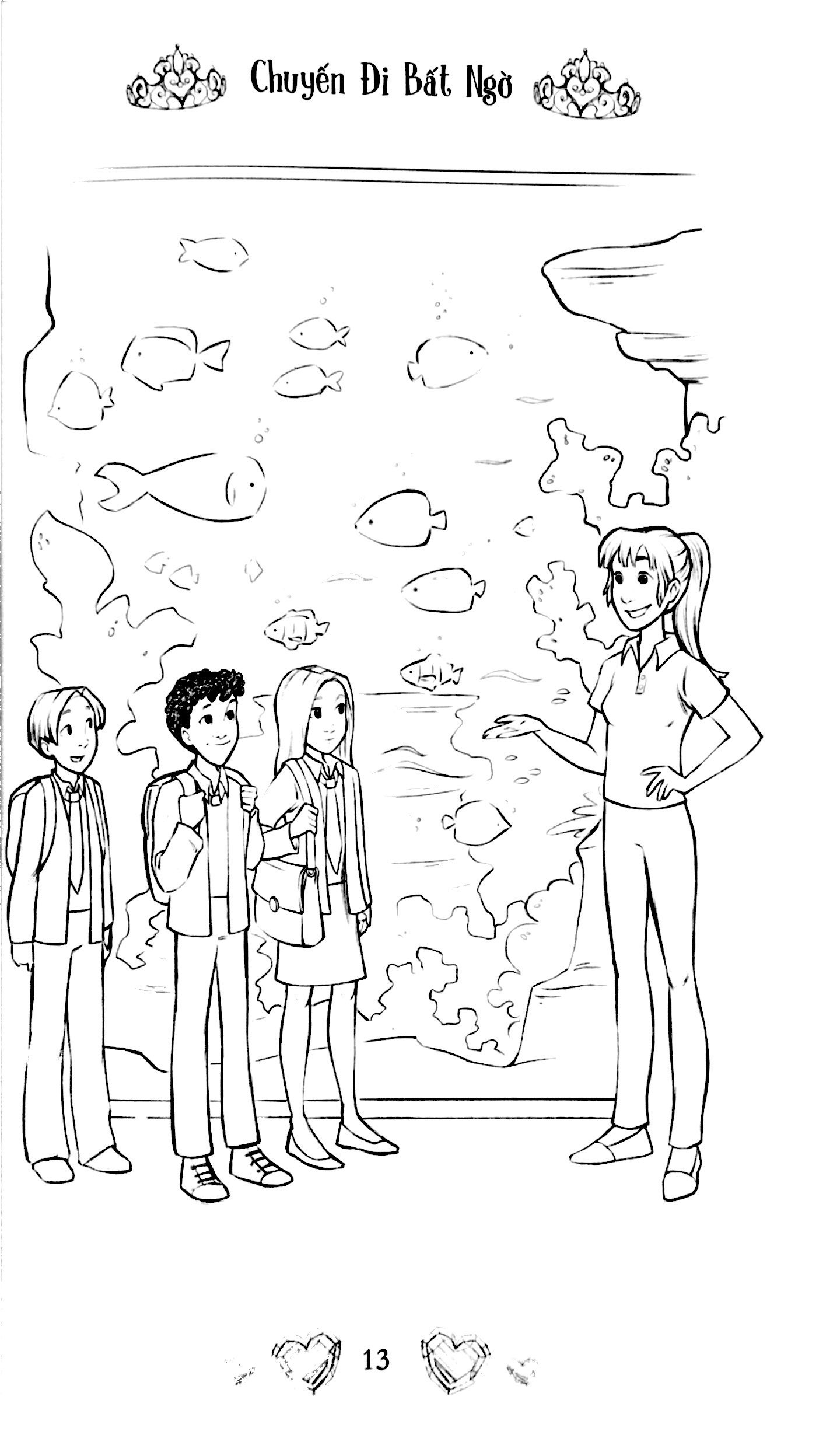 những nàng công chúa bí ẩn - phiêu lưu cùng cá heo (sách in mực thiên nhiên)