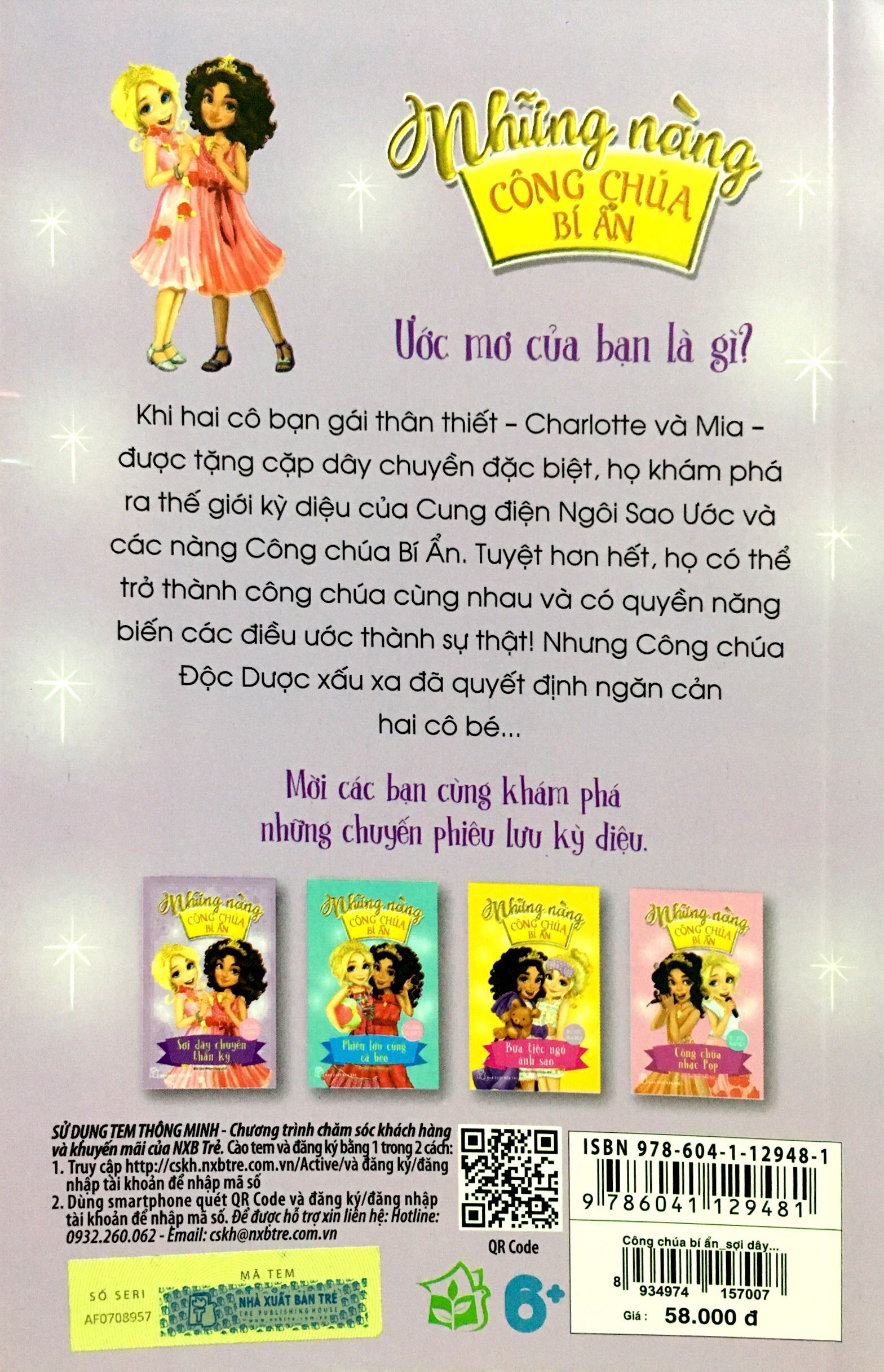 những nàng công chúa bí ẩn - sợi dây chuyền thần kỳ (sách in mực thiên nhiên)