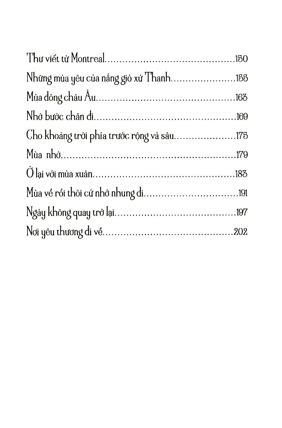 những nẻo đường yêu