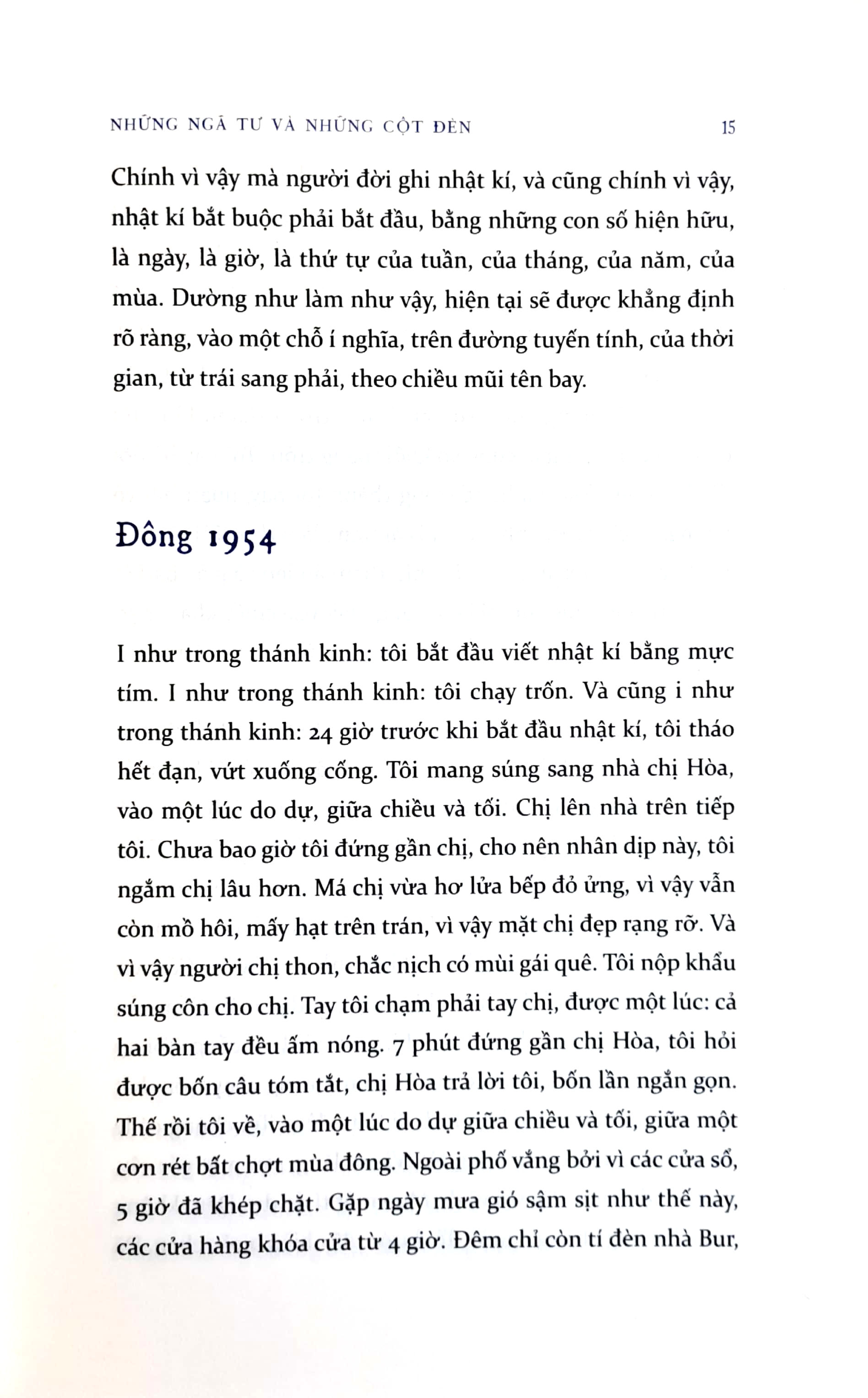 những ngã tư và những cột đèn
