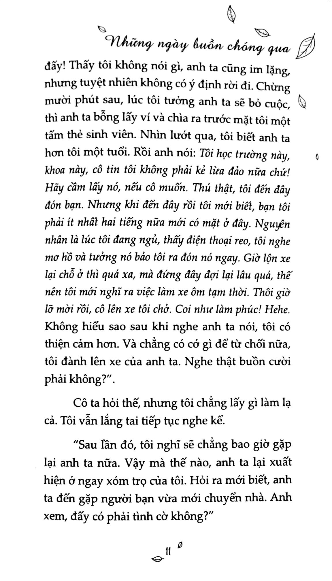 những ngày buồn chóng qua