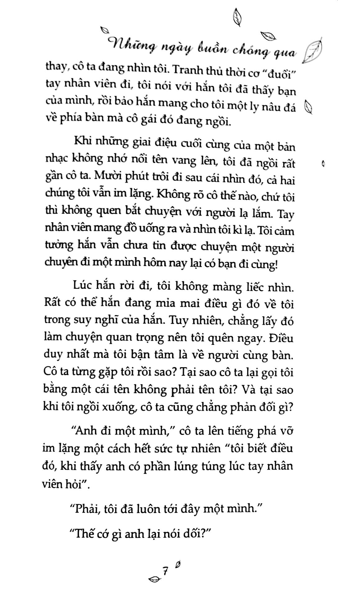 những ngày buồn chóng qua