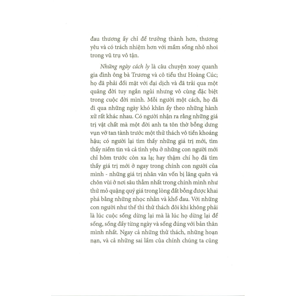 những ngày cách ly