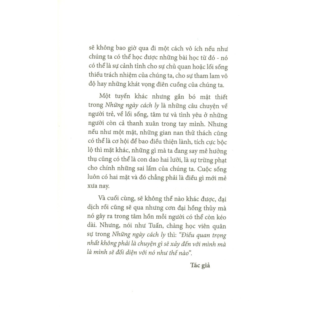 những ngày cách ly