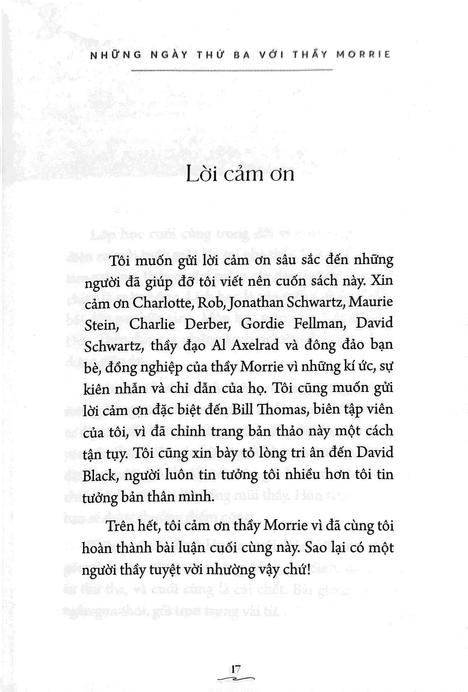 những ngày thứ ba với thầy morrie (tái bản 2023)