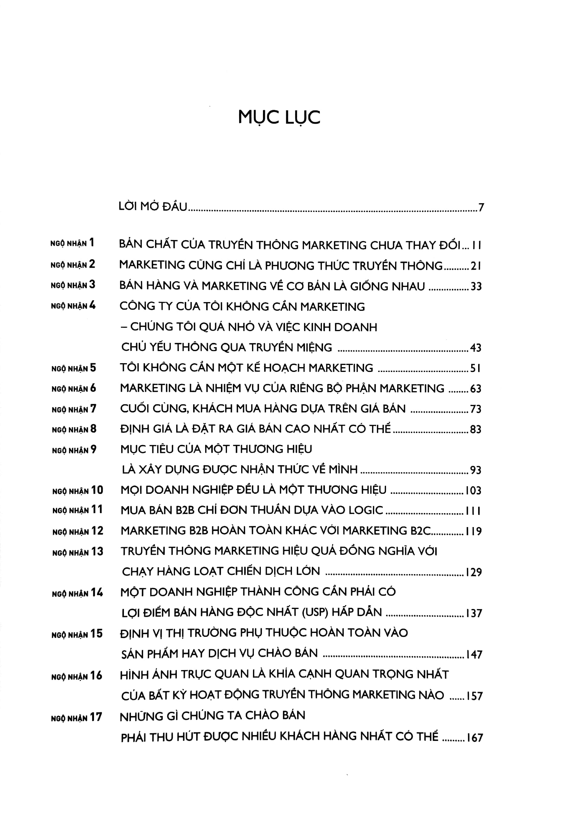 những ngộ nhận về marketing - myths of marketing