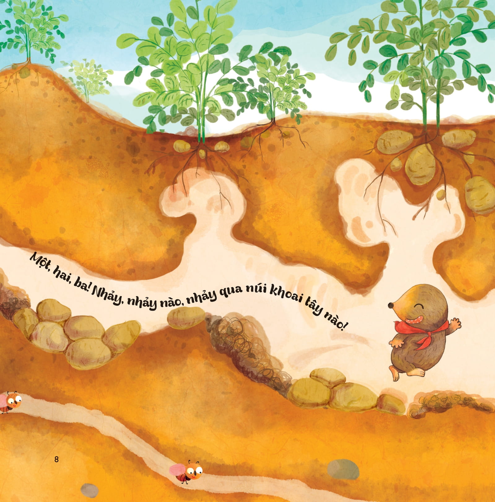 những ngón tay bận rộn - dưới lòng đất