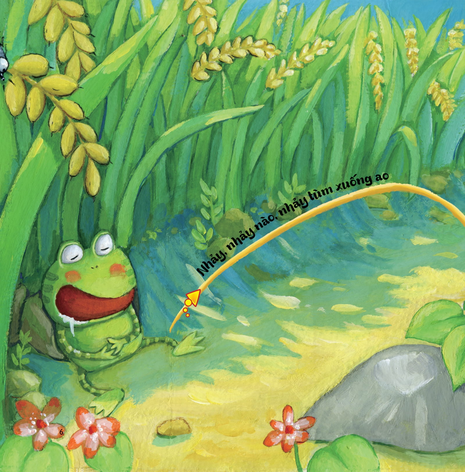 những ngón tay bận rộn - trong ao nước