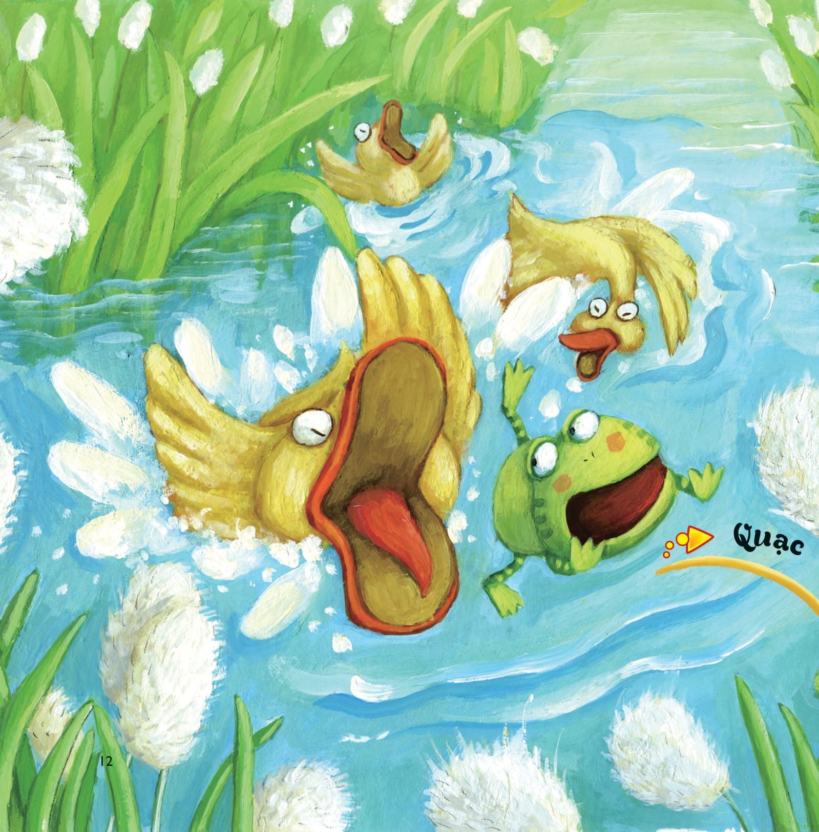 những ngón tay bận rộn - trong ao nước