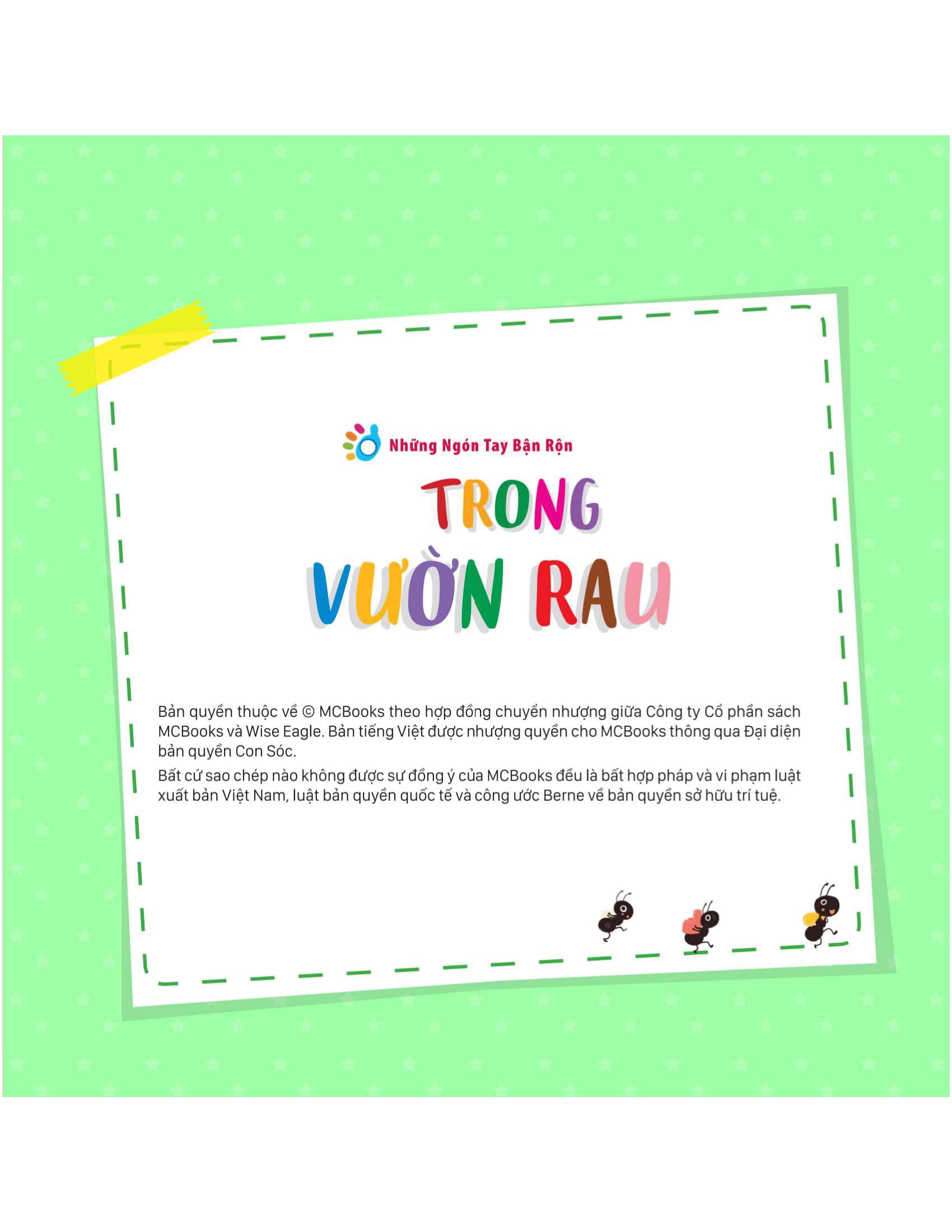 những ngón tay bận rộn - trong vườn rau