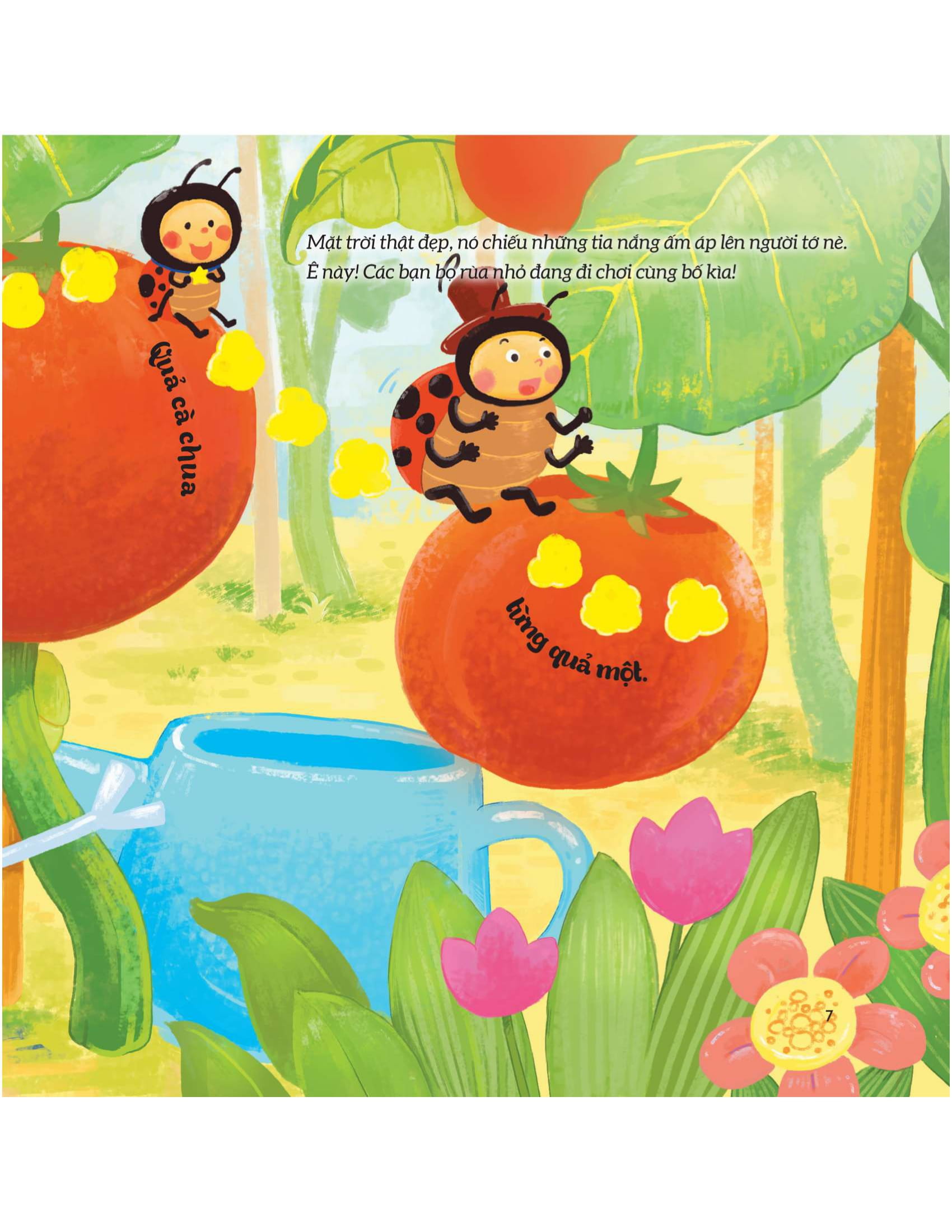 những ngón tay bận rộn - trong vườn rau