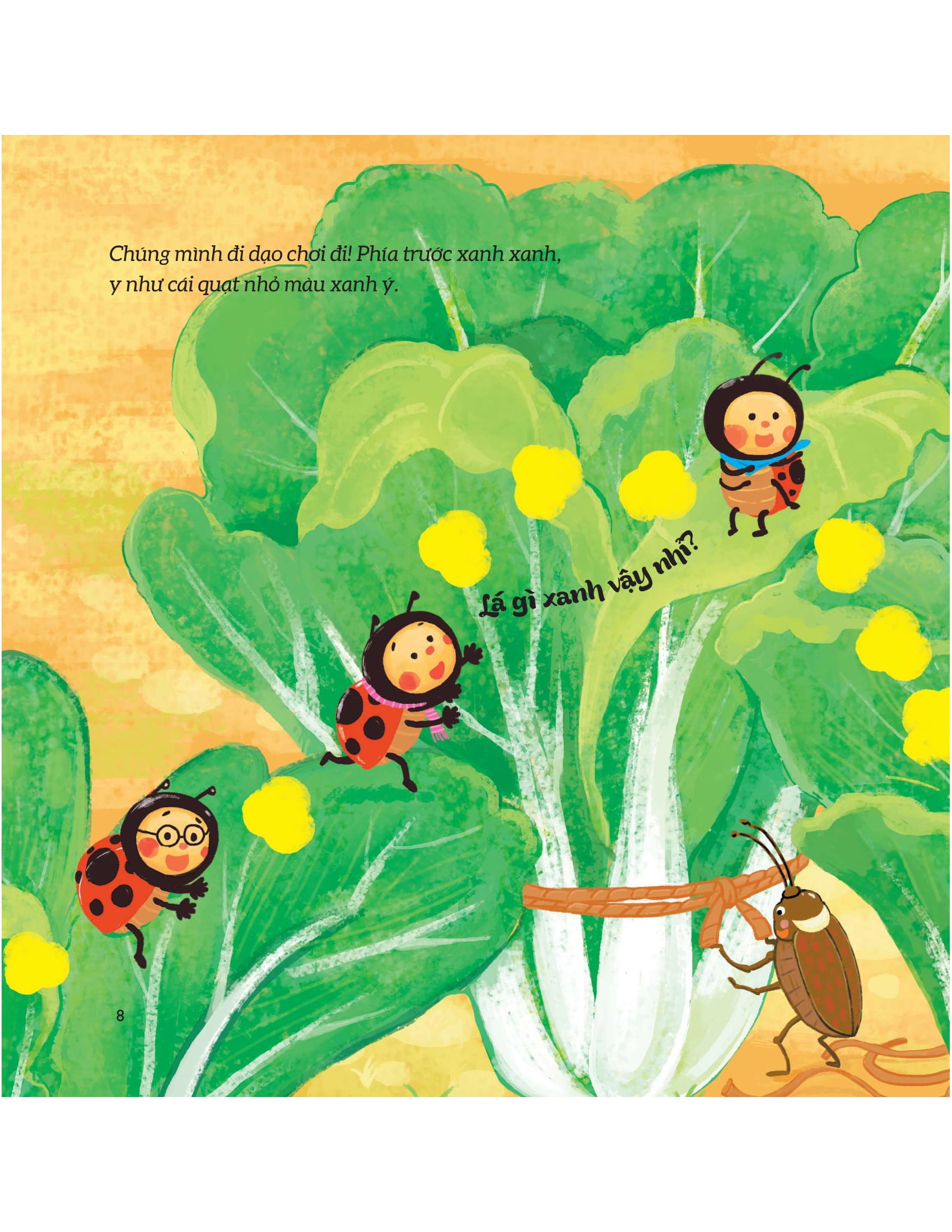 những ngón tay bận rộn - trong vườn rau