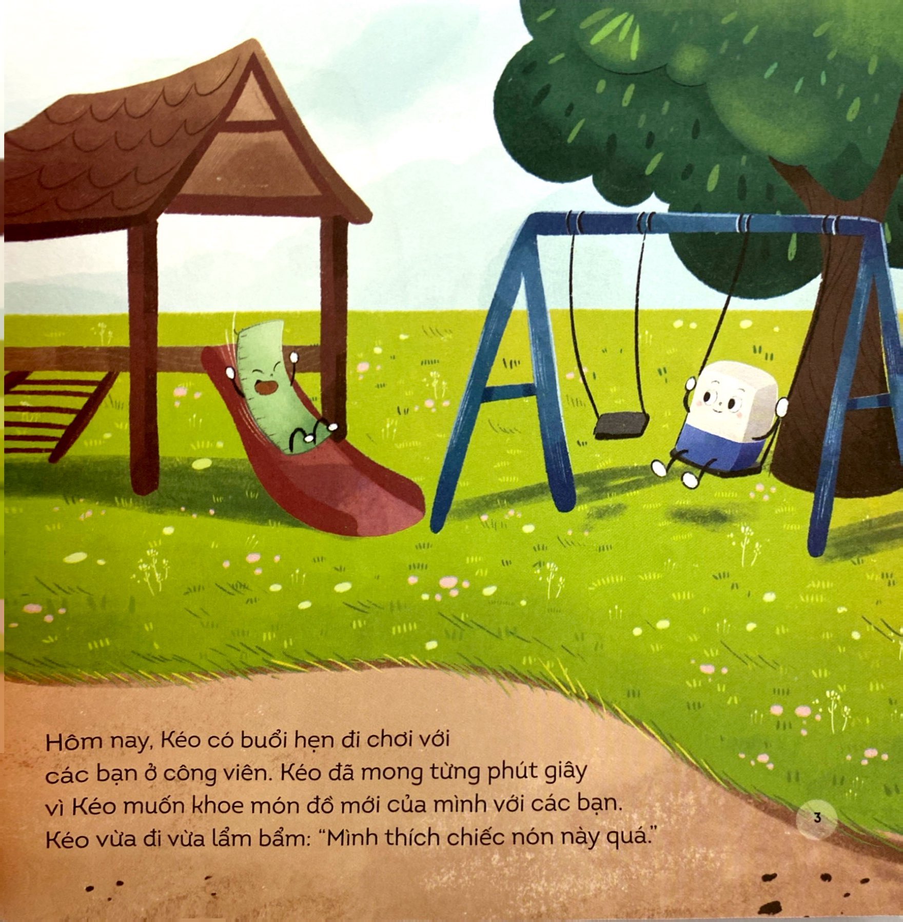 những người bạn đồ dùng học tập - chiếc nón rắc rối của kéo