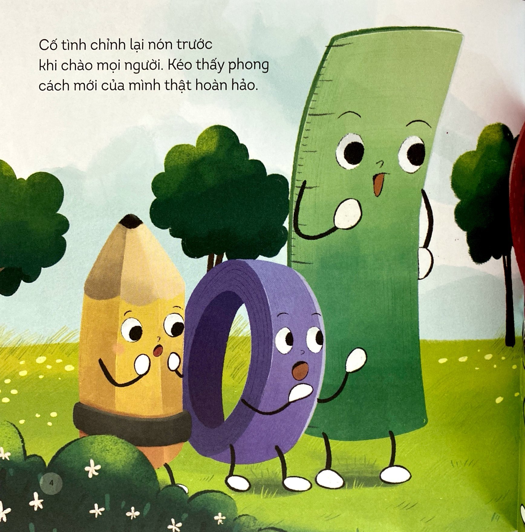 những người bạn đồ dùng học tập - chiếc nón rắc rối của kéo