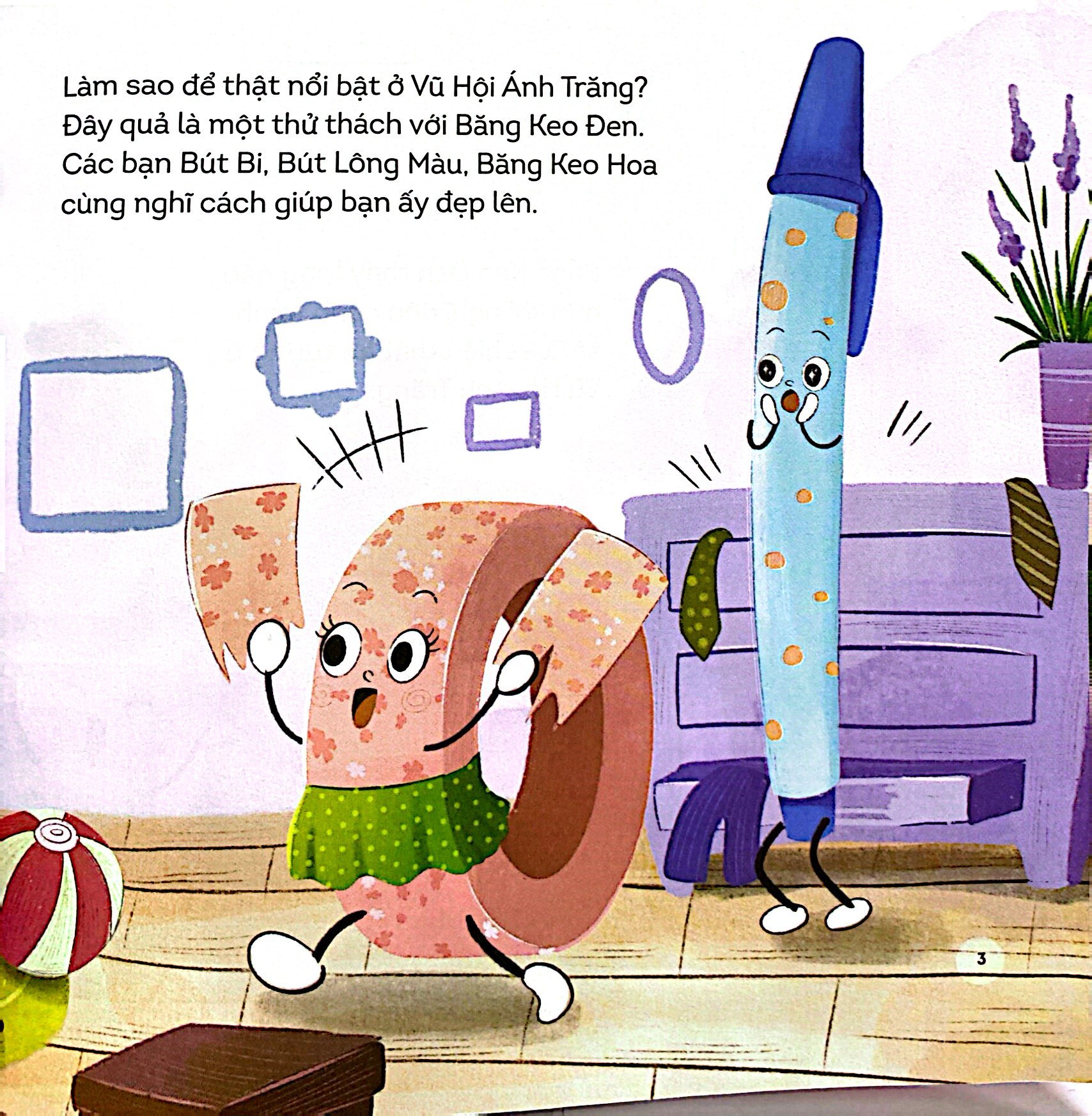 những người bạn đồ dùng học tập - đường đến vũ hội ánh trăng của băng keo đen