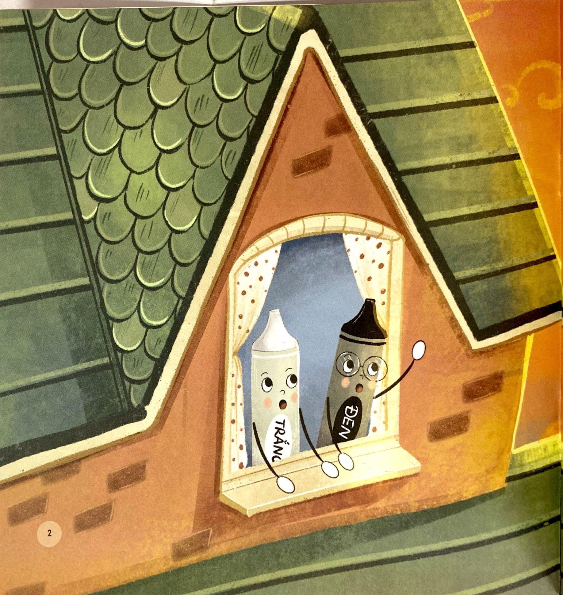 những người bạn đồ dùng học tập - nỗi buồn của bút sáp đen và bút sáp trắng